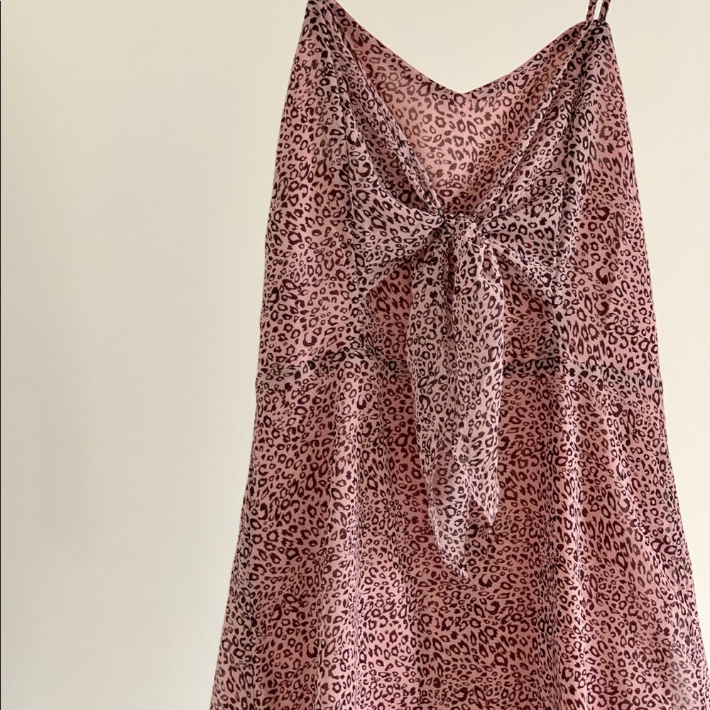 Pink Cheetah Swing Dress